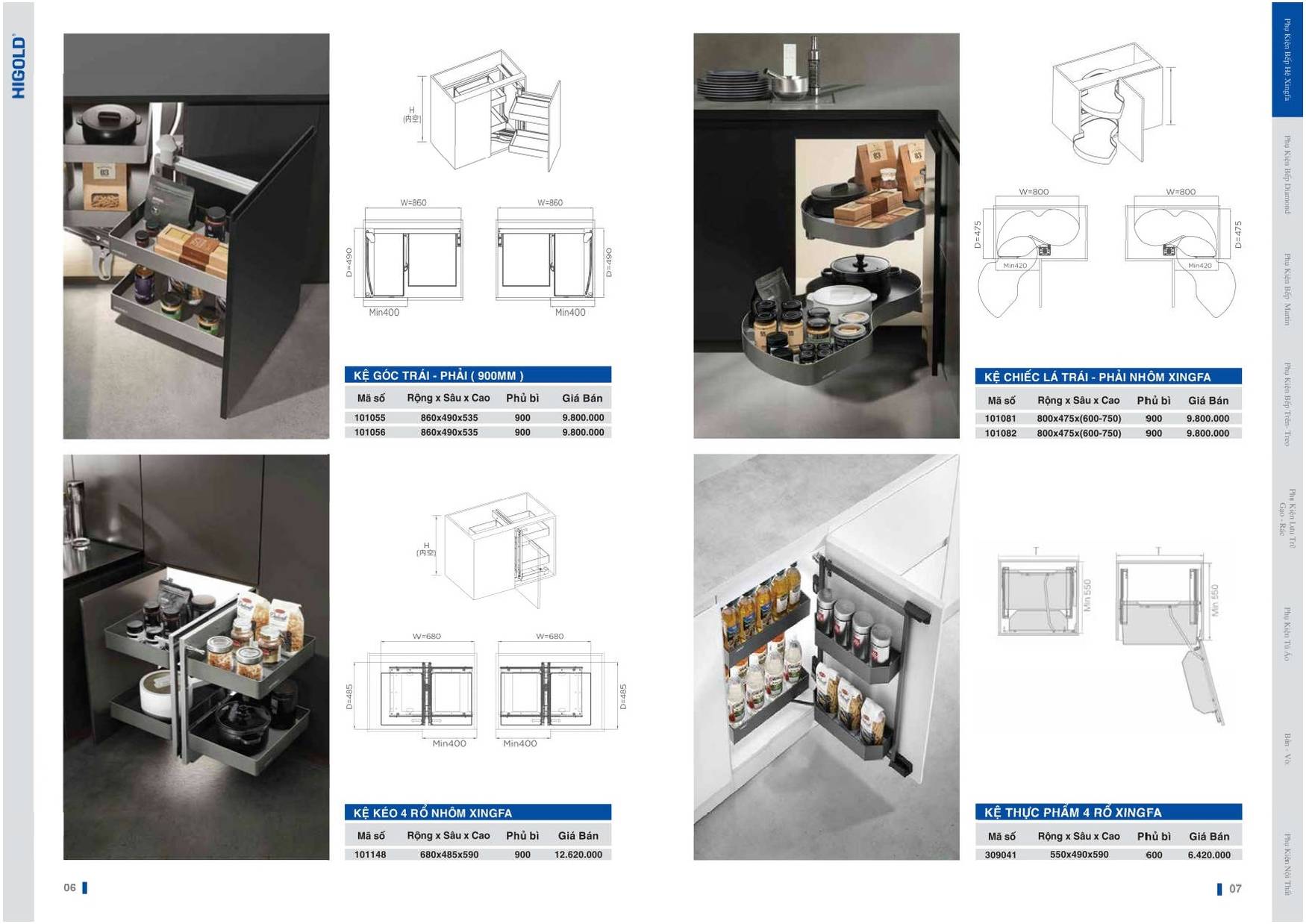 Catalogue và Bảng giá Phụ kiện bếp HIGOLD T6 2024 /Page 3